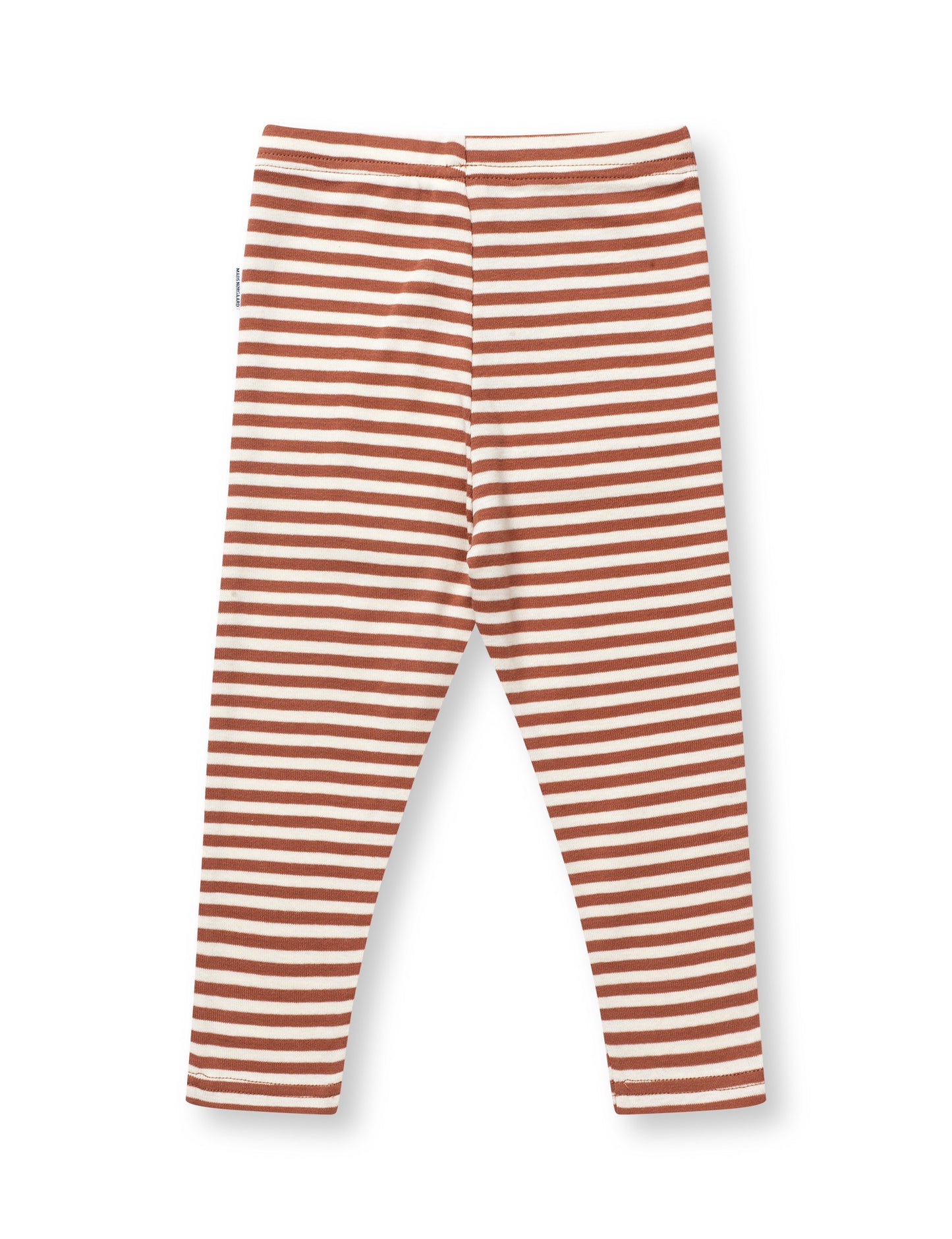 Soft Duo Striped Pumini Leggins, Cedar Wood/Vanilla Ice