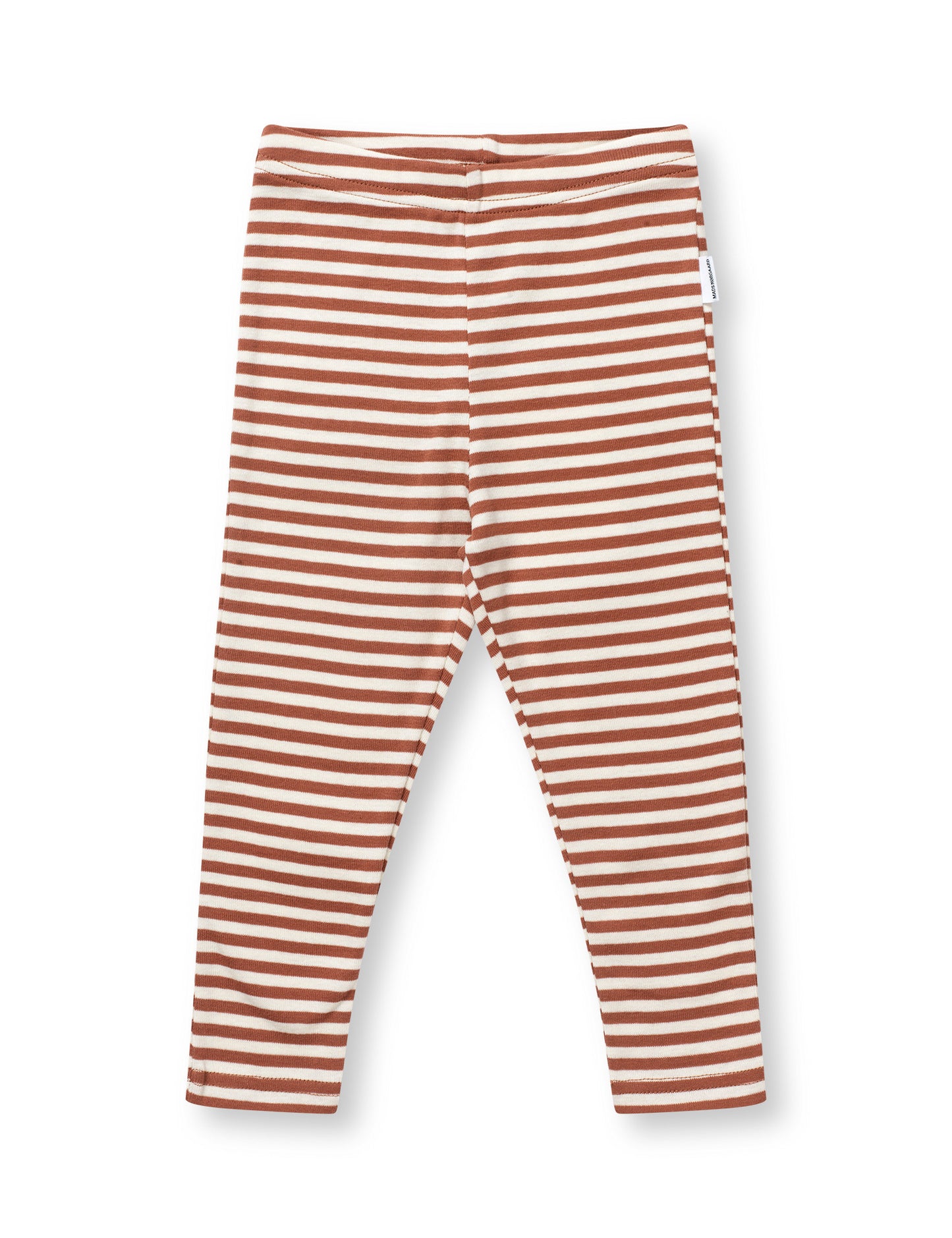 Soft Duo Striped Pumini Leggins, Cedar Wood/Vanilla Ice