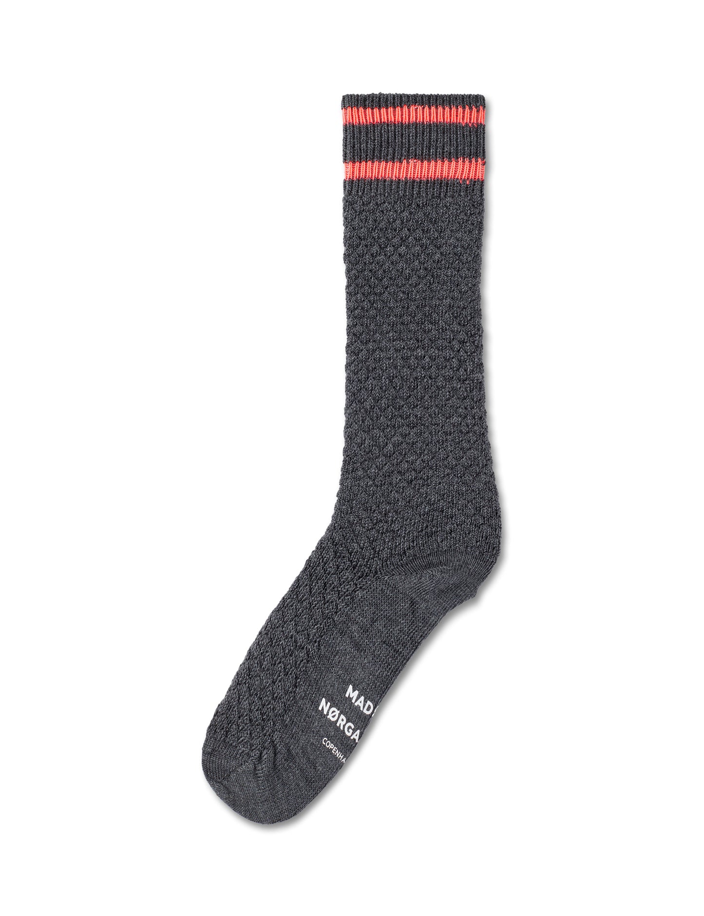 Woolen Bubble Socks, Dark Grey Melange