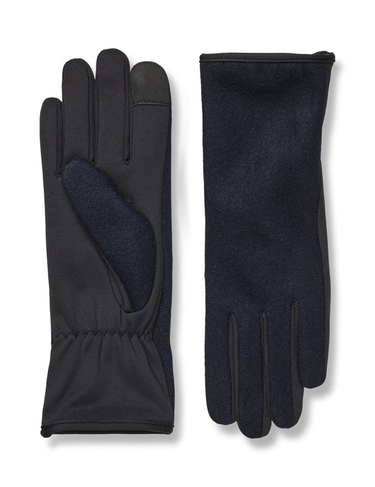 Woven Wool Mix Trissie Glove, Parisian Night