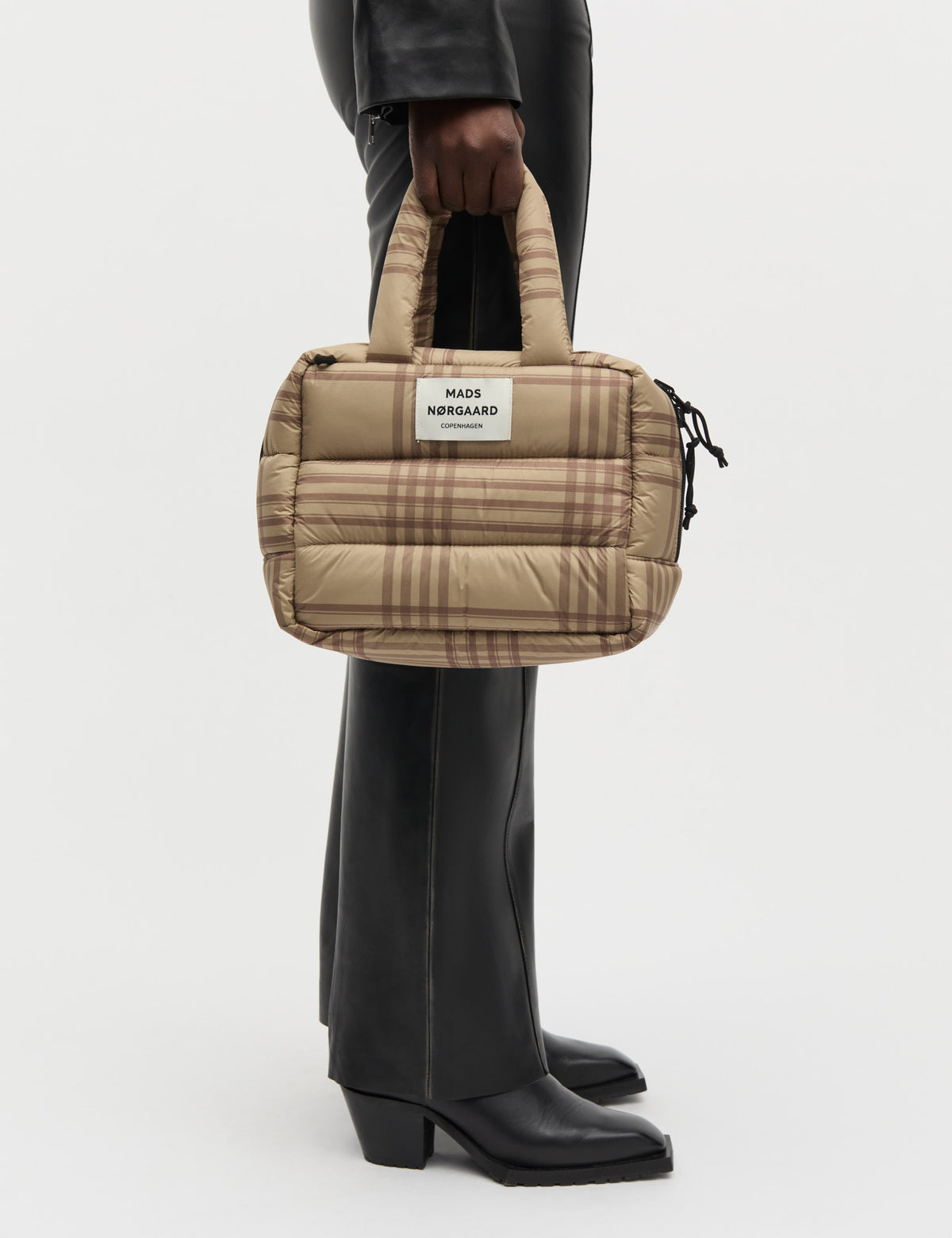 Light Ripstop Boxy AOP Bag, Cornstalk/Cocoa Brown