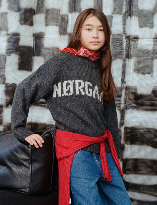 Crash Tilonina Sweater, Charcoal Melange/Nature Melang