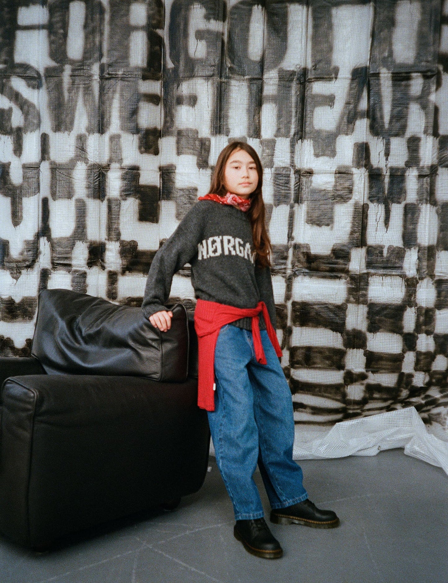 Crash Tilonina Sweater, Charcoal Melange/Nature Melang