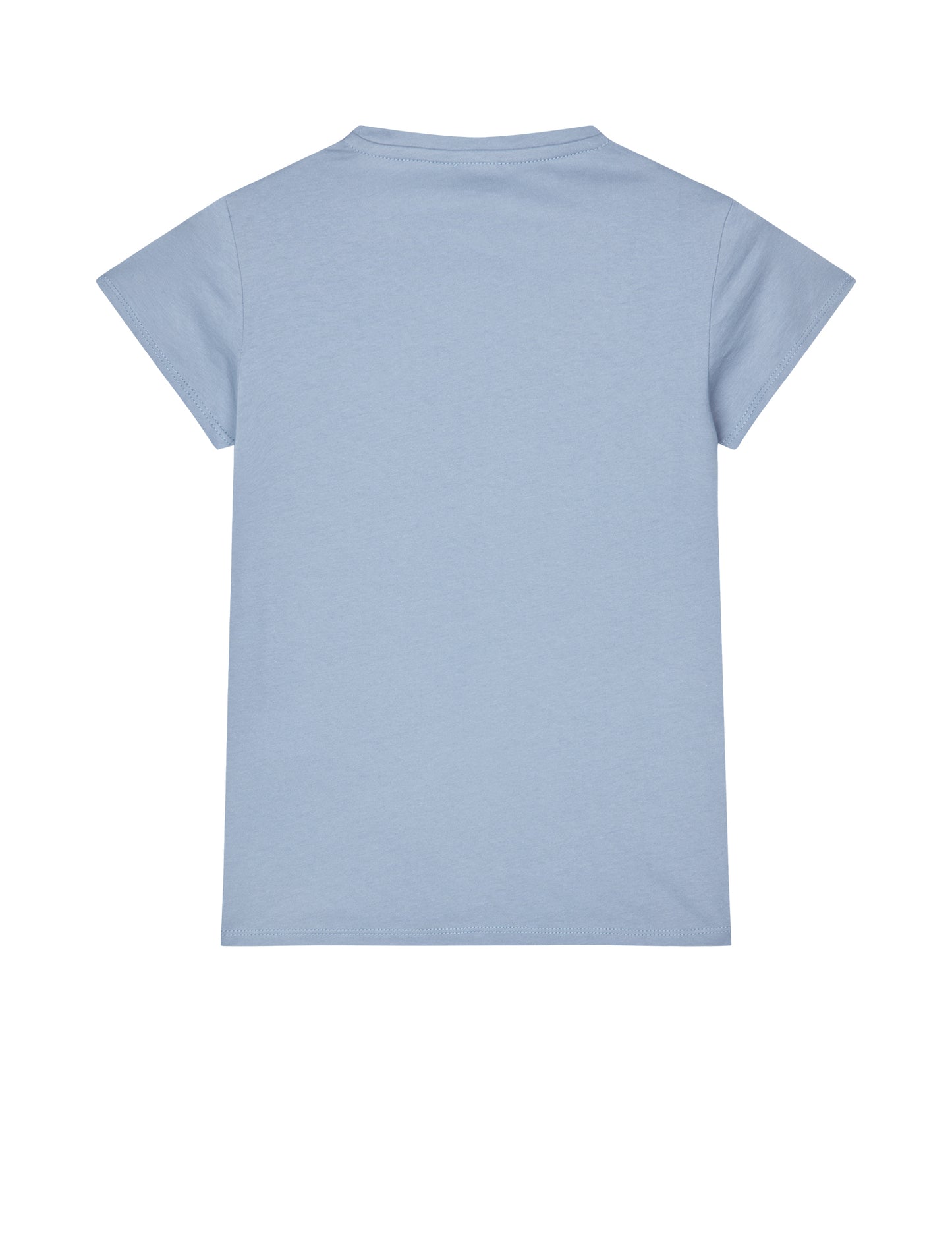 Single Cotton Tuvina Logo Tee, Faded Denim