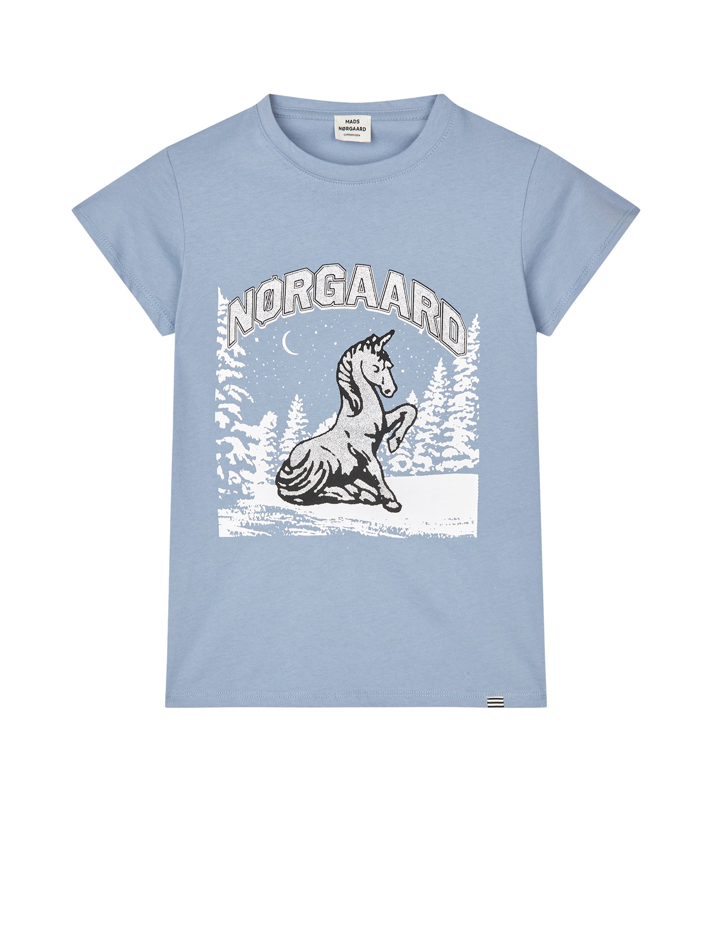 Single Cotton Tuvina Tee, Faded Denim