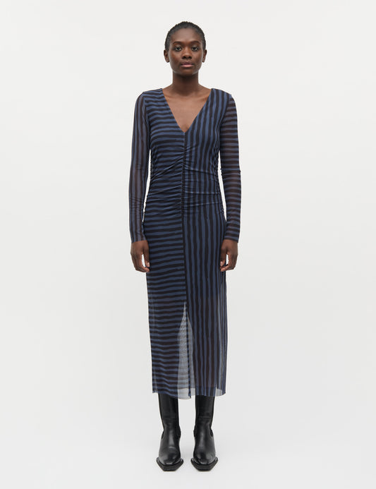 My Mesh Misa Dress AOP, Parisian Night/Black