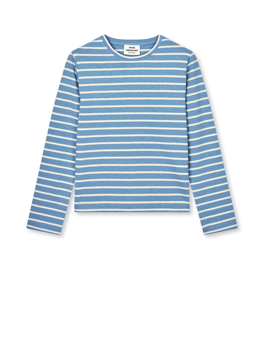 Pablo Maggie Tee LS, Faded Denim/Vanilla Ice