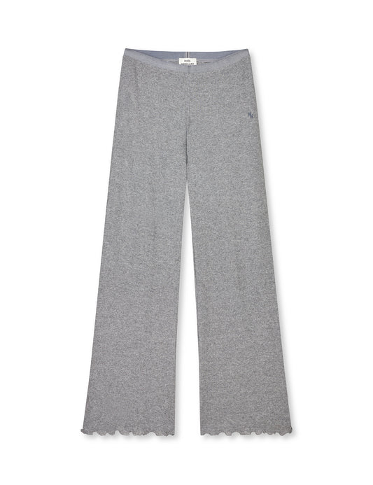 Point Wool Hedwig Pants, Grey Melange