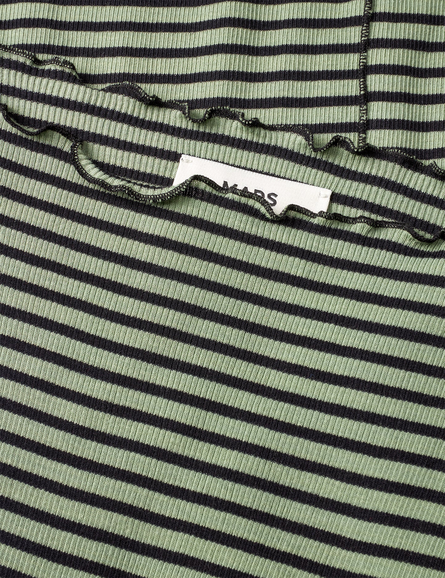 2x2 Cotton Stripe Siri Top, Sea Spray/Black