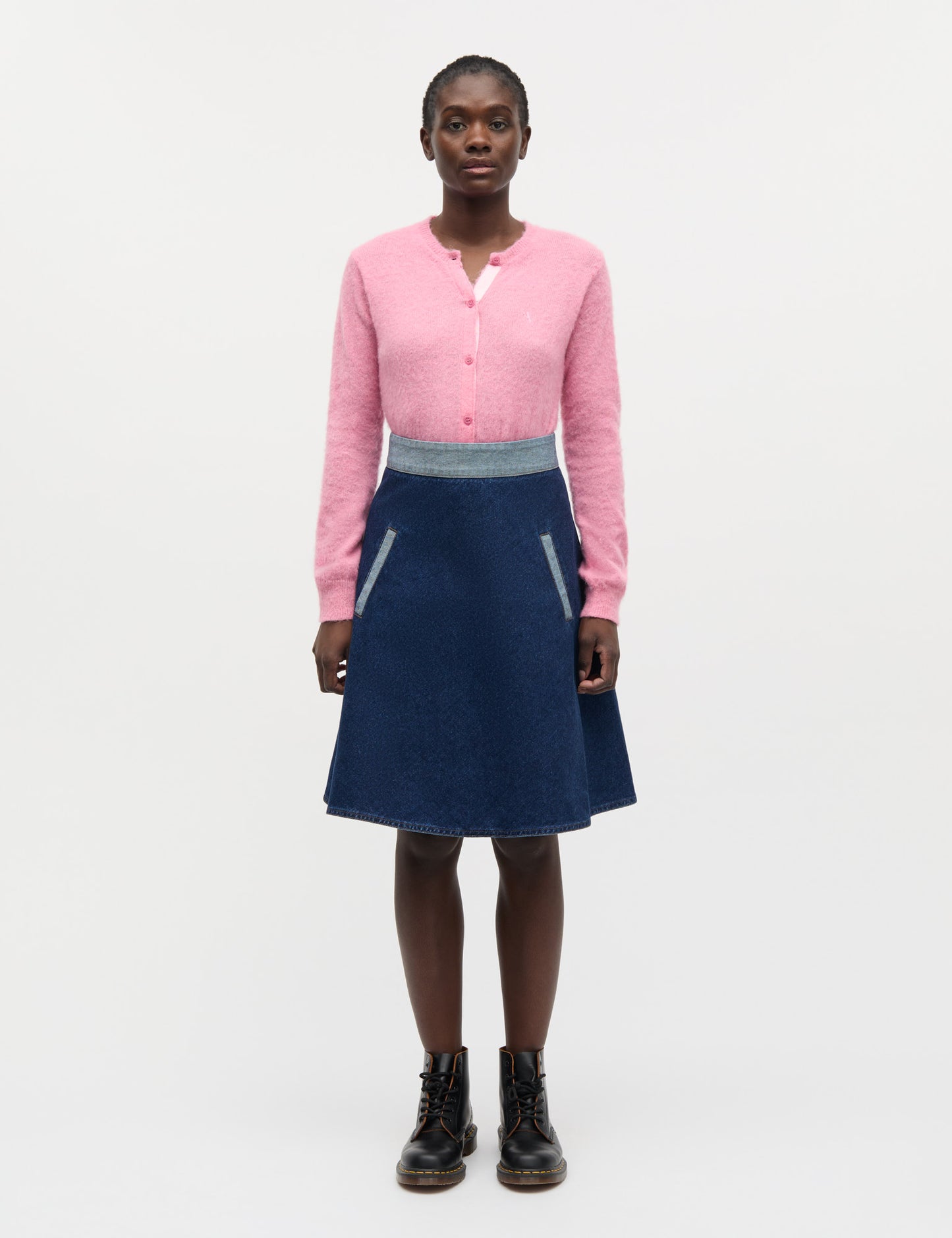 Garzati Peach Cardigan, Carmine Rose