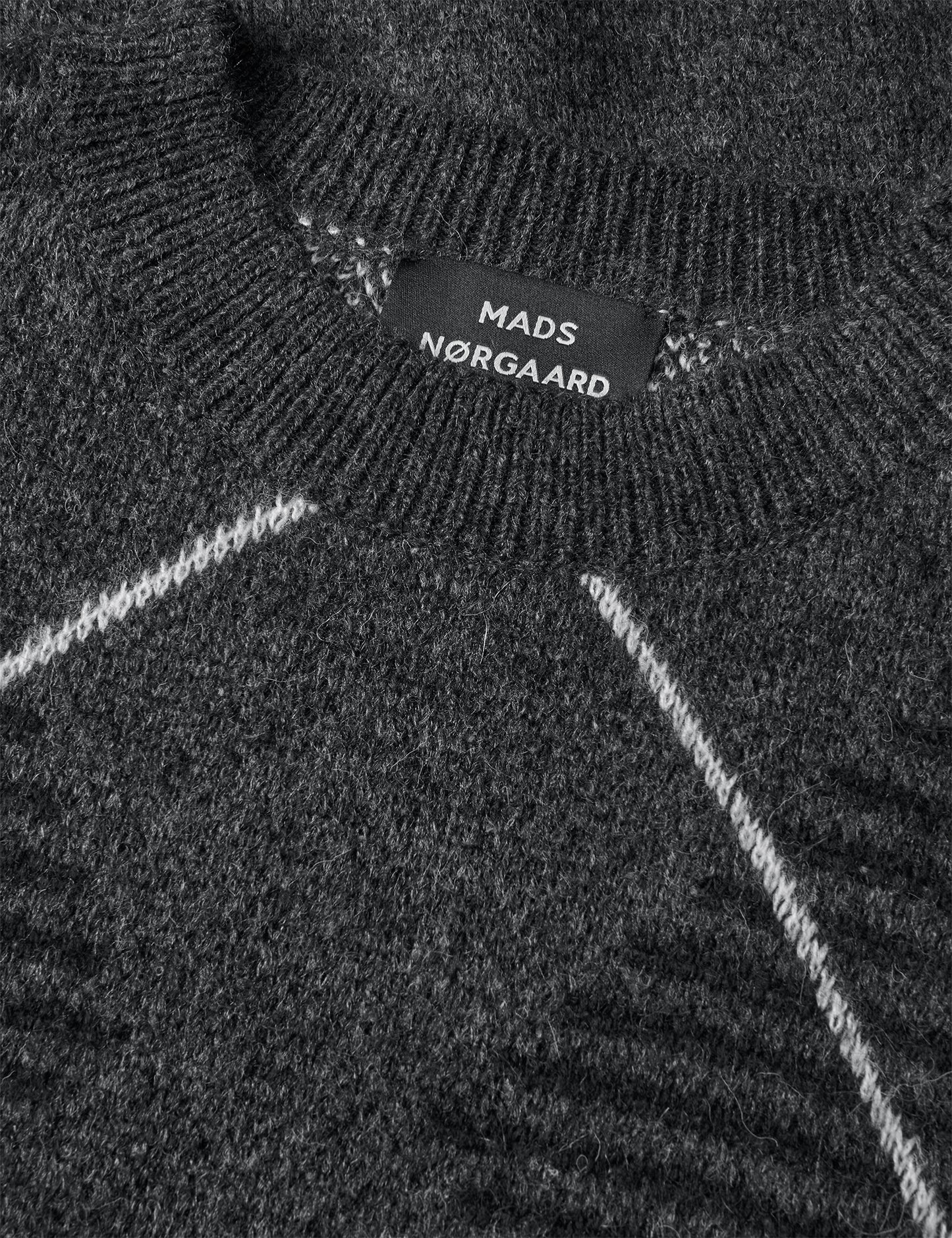 Comfy Wool Adam Argyle Knit, Asphalt
