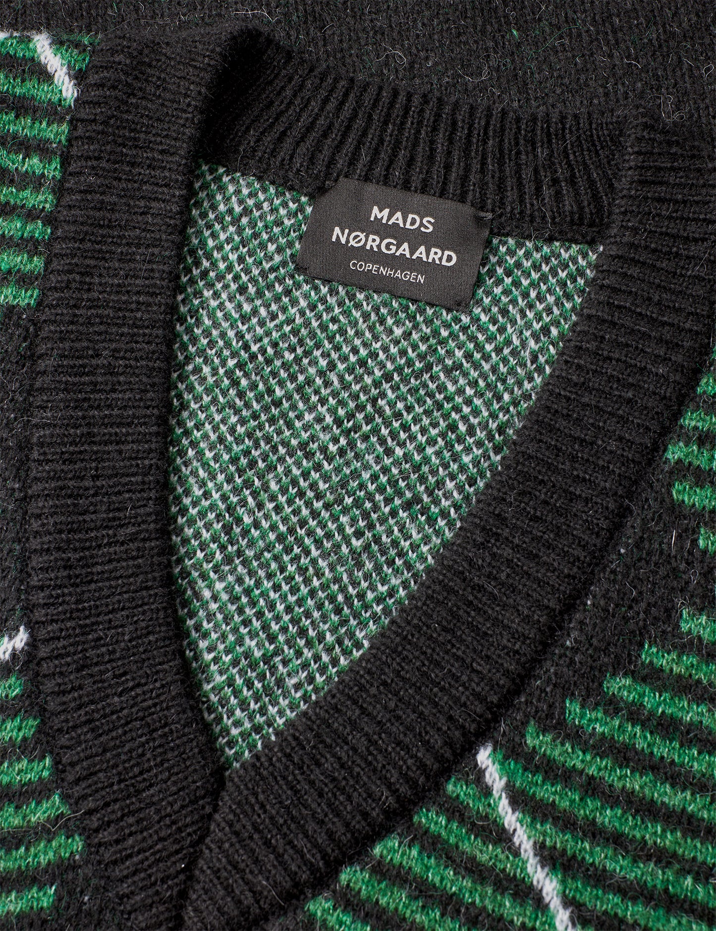 Comfy Wool Harper Argyle Vest, Black