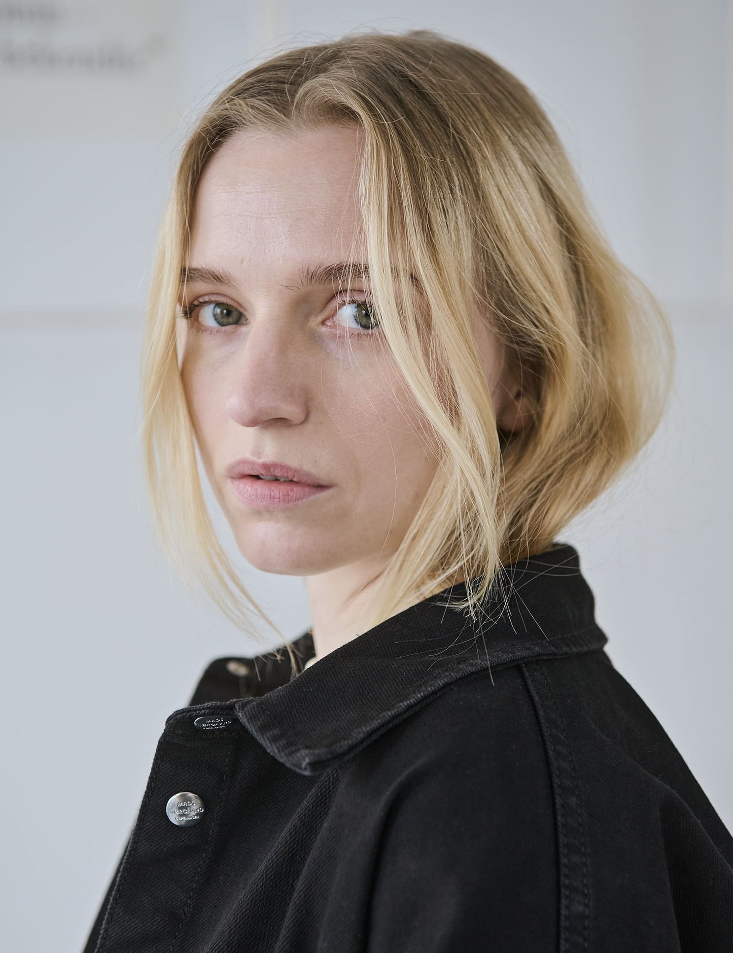 Dyed Denim Gisla Shirt, Black