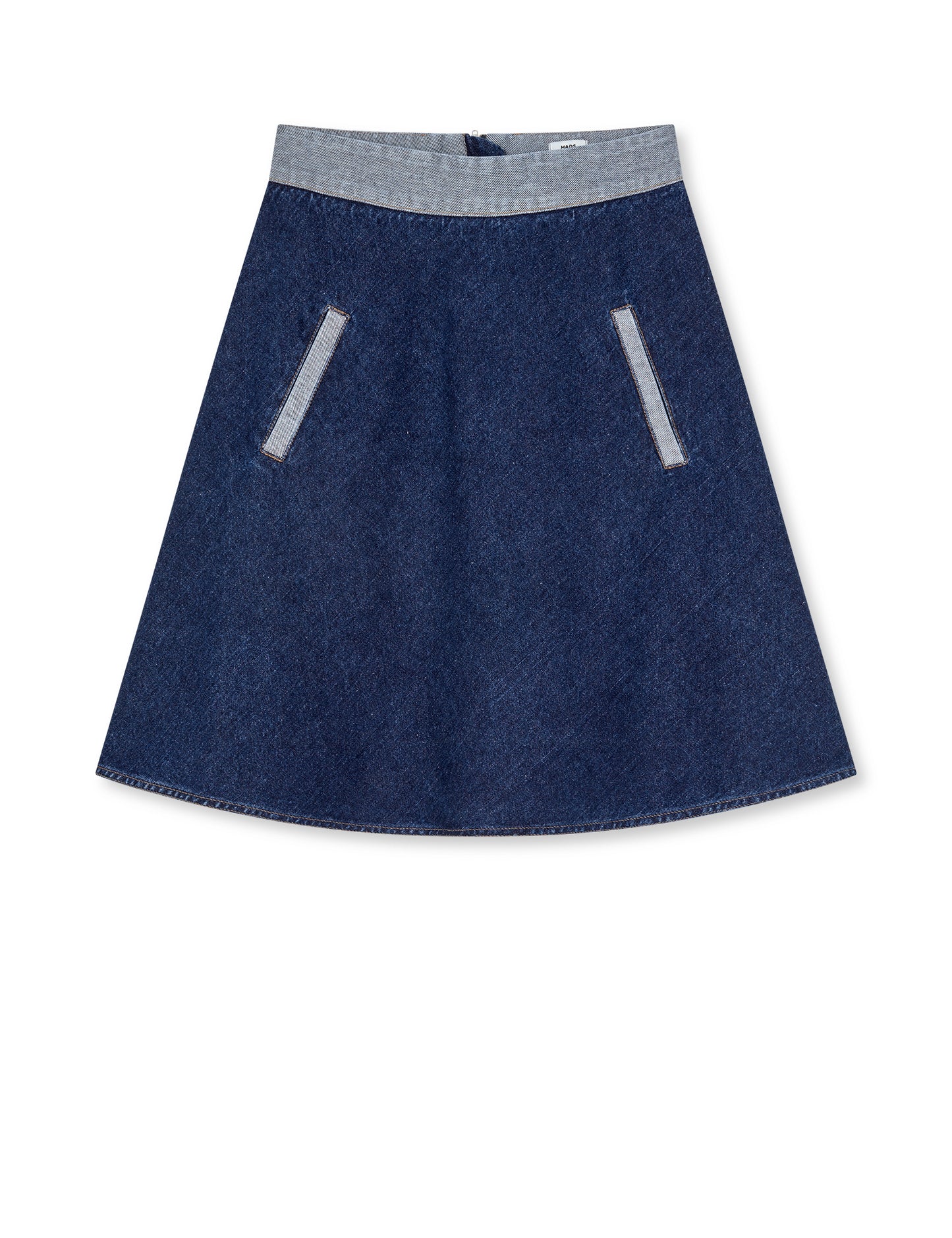 Luke Denim Stelly Skirt Block, Mid Blue Denim