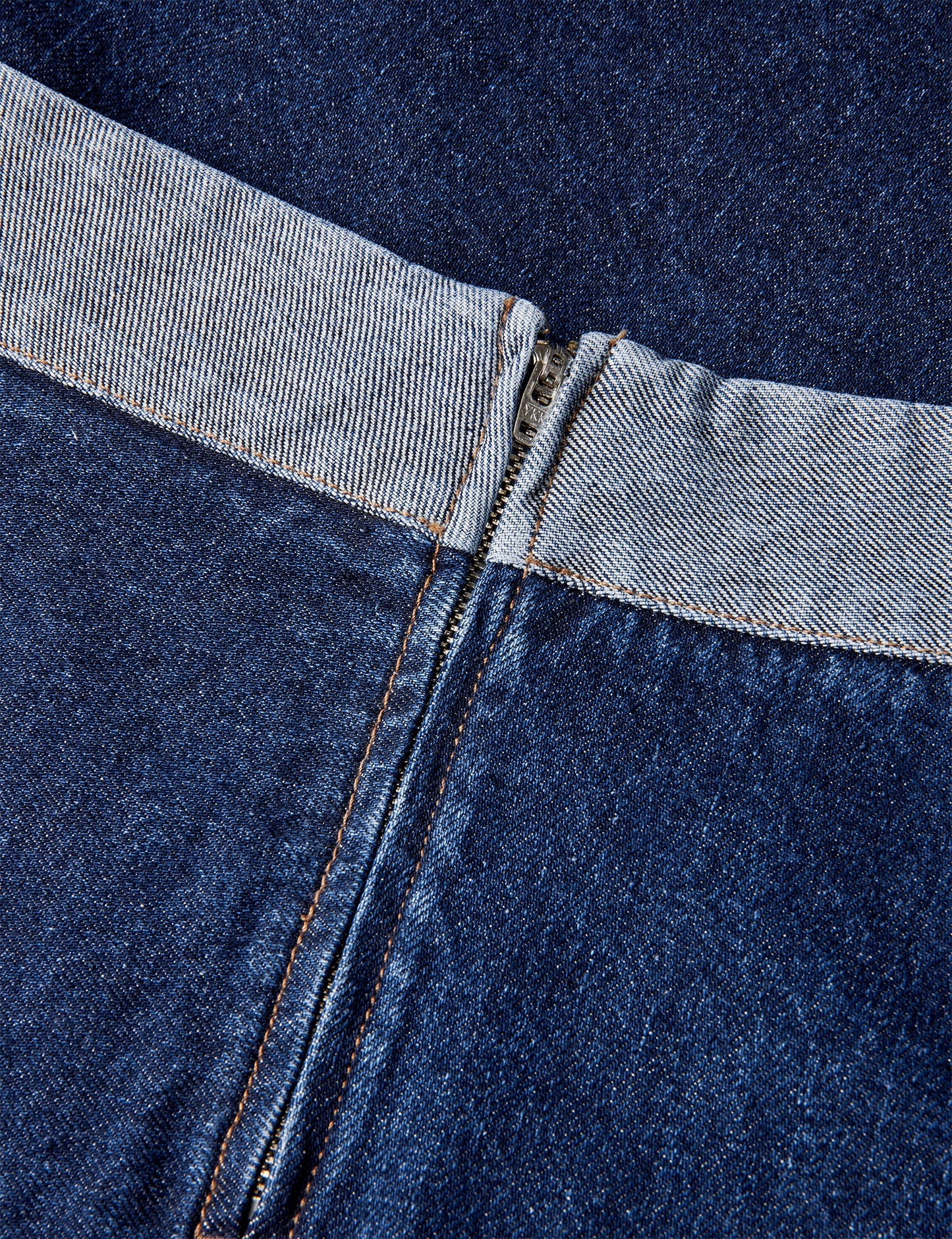 Luke Denim Stelly Skirt Block, Mid Blue Denim