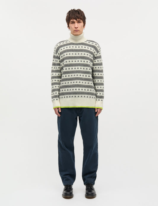 Lambswool Gustav Iceland Turtle Knit, Seedpearl