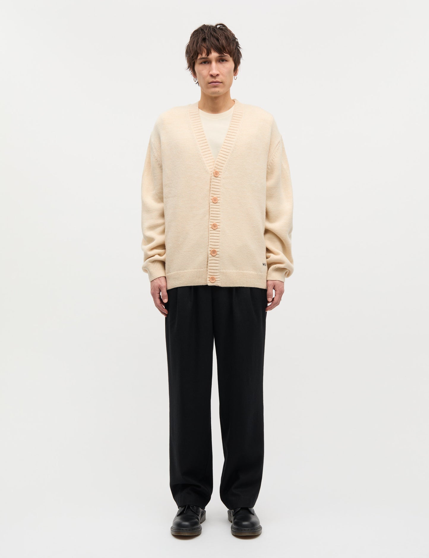 Soft Yarn Vilhelm Cardigan Knit, Seedpearl