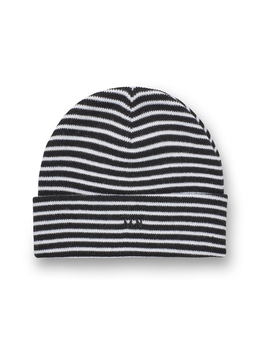 Isak Ambas Stripe MN Beanie, Black/White