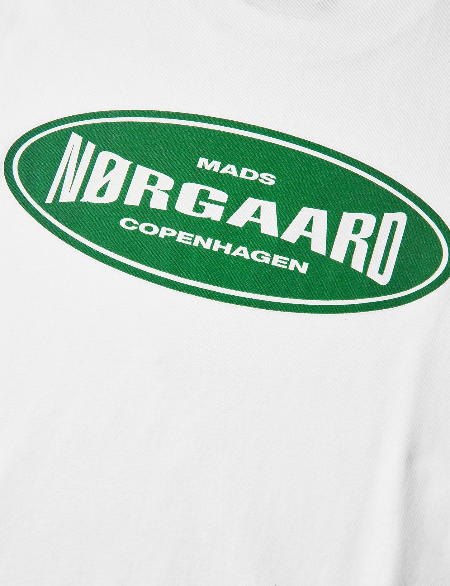 Cotton Jersey Big Logo Frode Tee, White