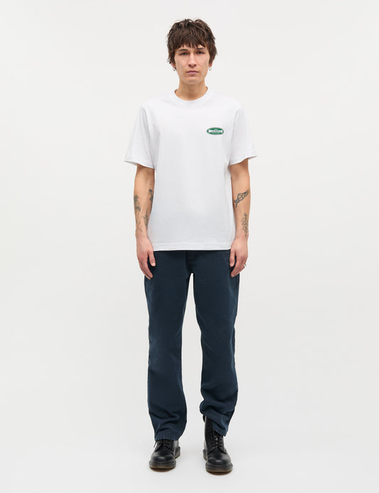 Cotton Jersey Big Logo Frode Tee, White