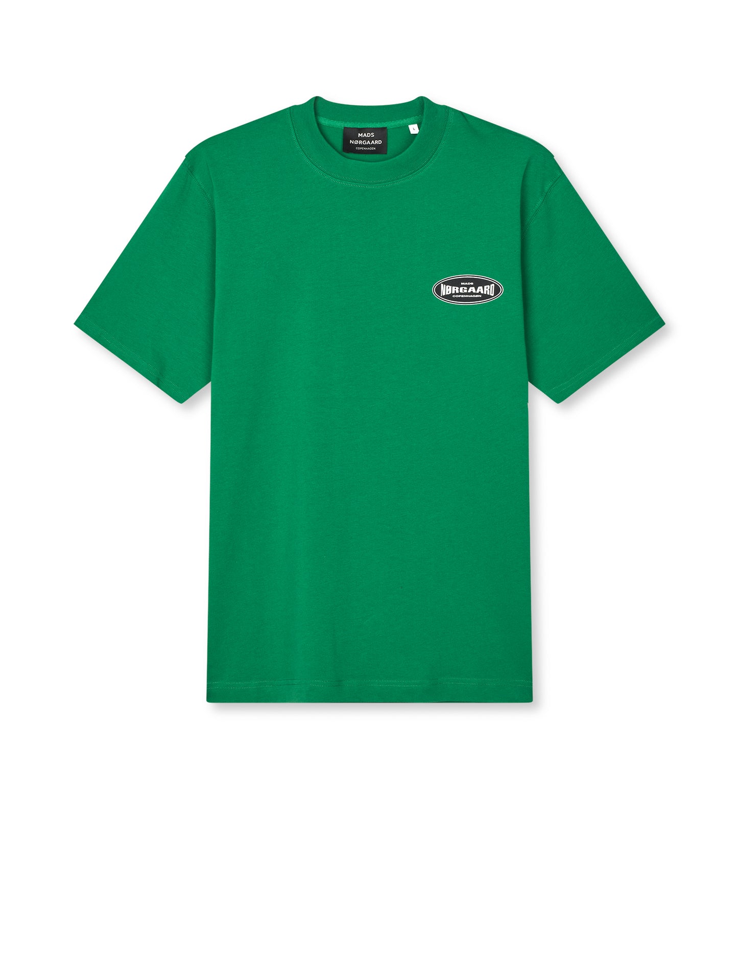 Cotton Jersey Big Logo Frode Tee, Verdant Green