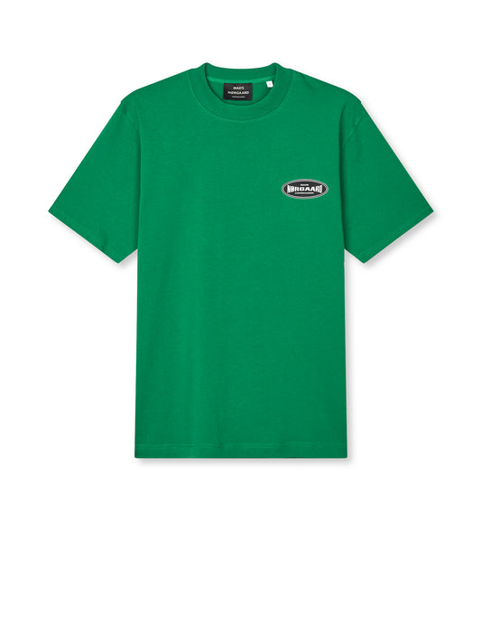 Cotton Jersey Big Logo Frode Tee, Verdant Green