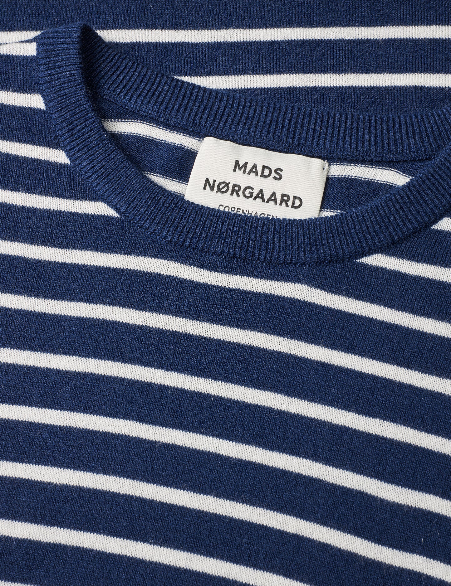 Fine Merino Emma Stripe Knit, Parisian Night/Vanilla Ice