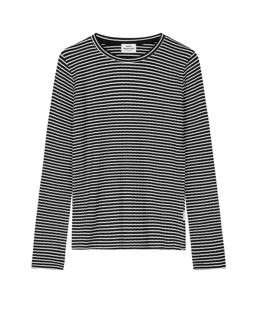 5x5 Stripe Talika Top, Black/Vanilla Ice