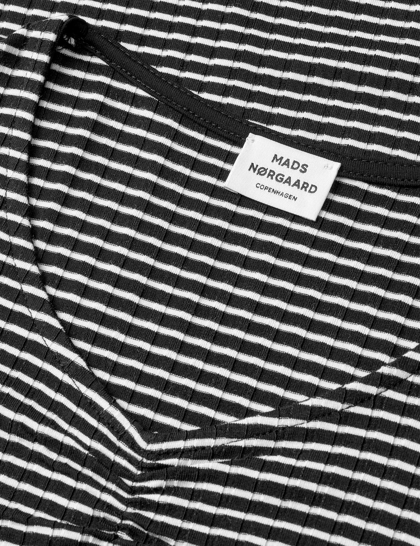 5x5 Stripe Tikina Dress, Black/Vanilla Ice