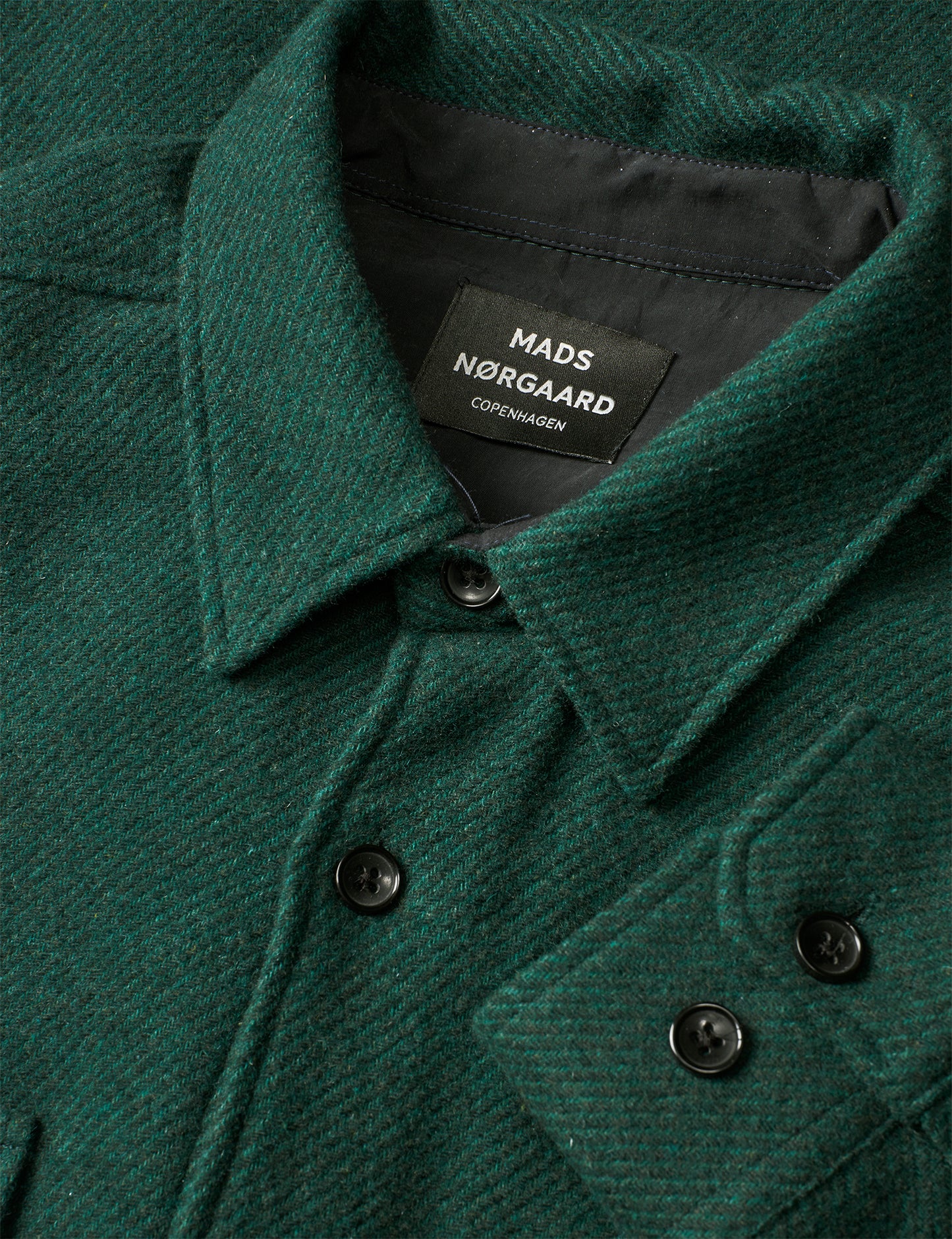 Soft Wool Noah Shirt, Verdant Green
