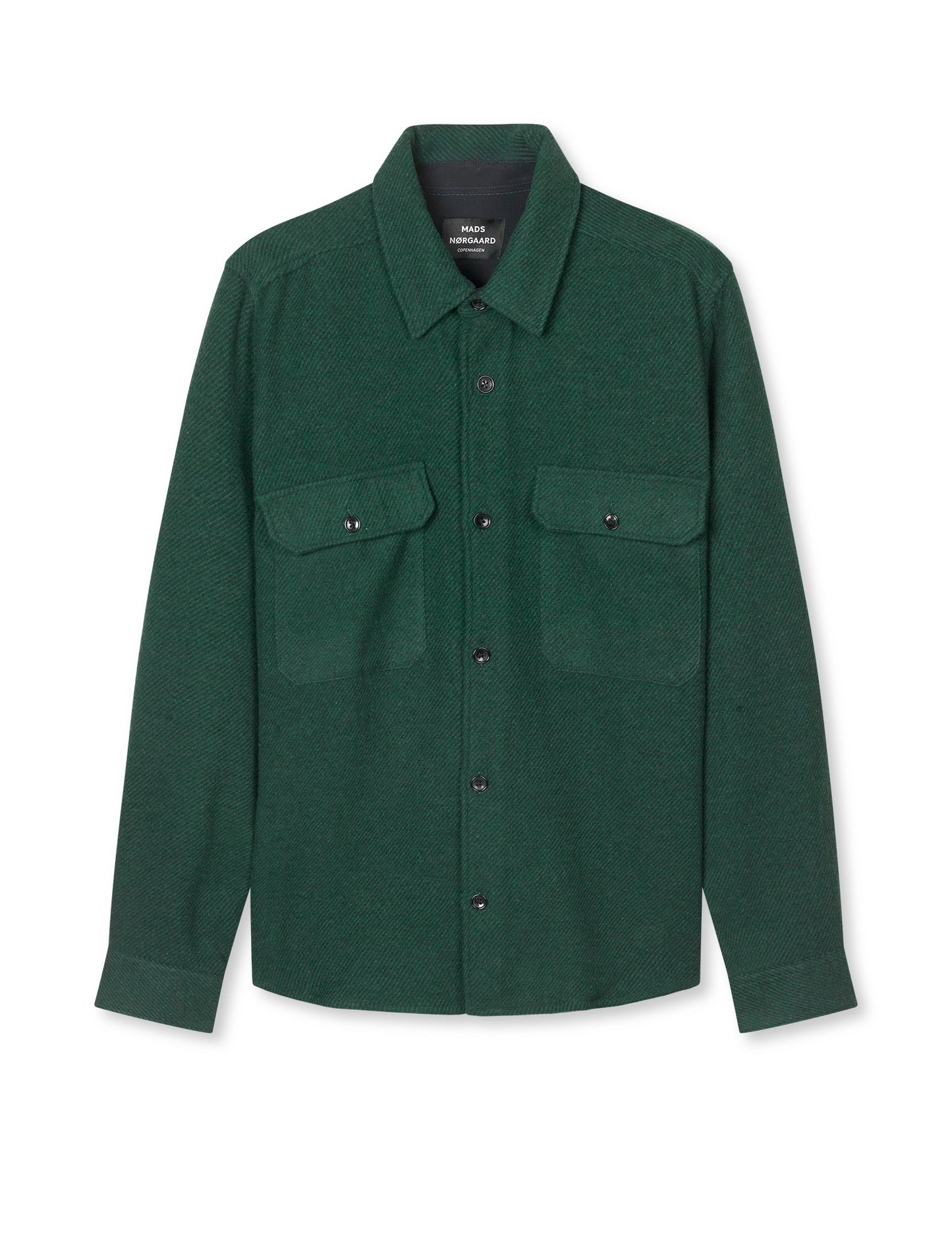 Soft Wool Noah Shirt, Verdant Green
