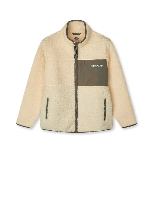 Teddy Fleece Jeffo Jacket, Vanilla Custard