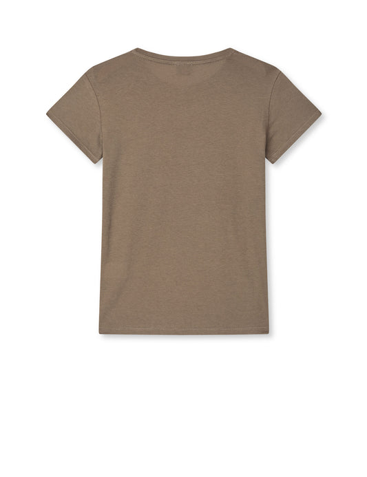 Single Cotton Tuvina Tee, Walnut