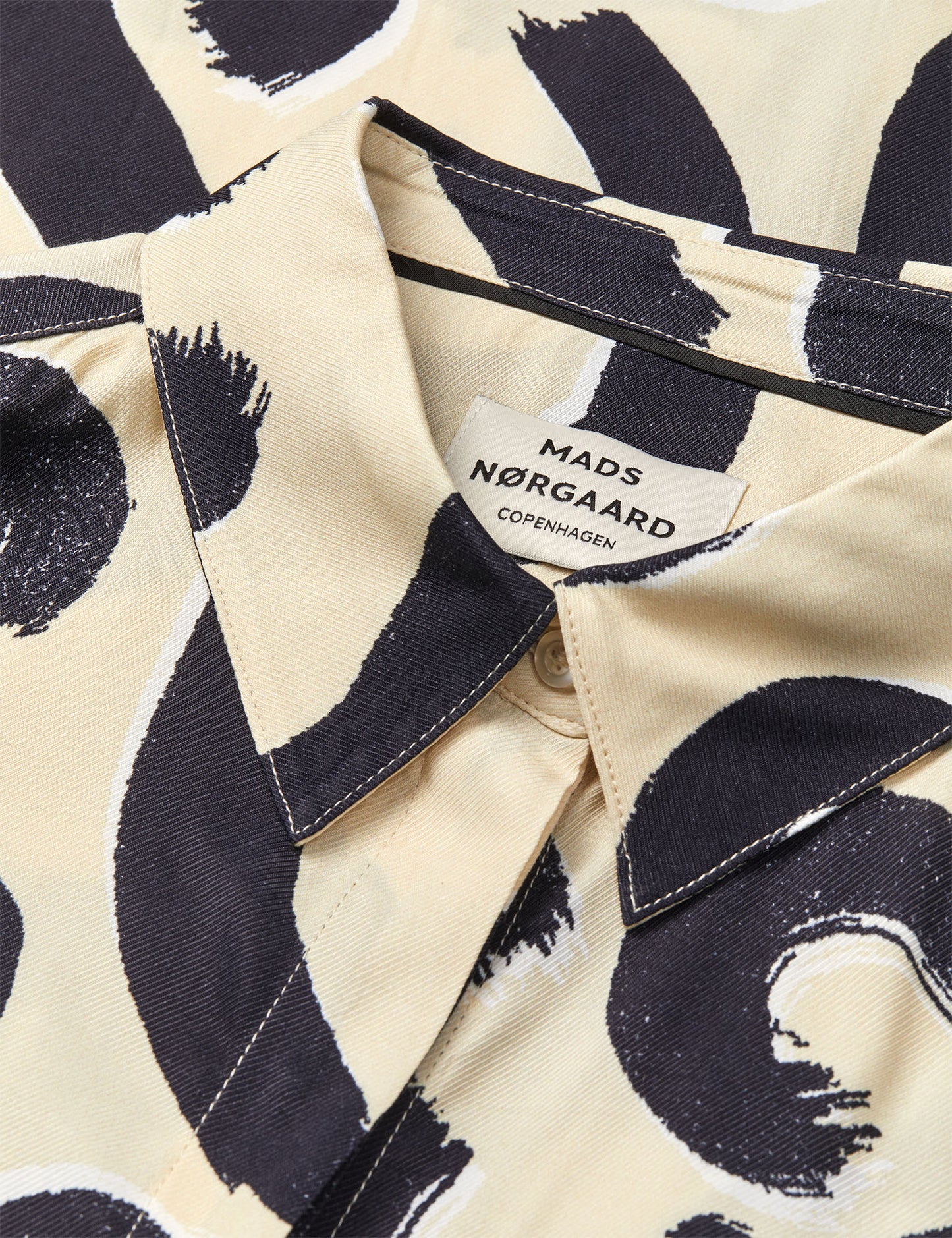 Delicate Twill Cany Dress AOP, Swirl AOP/Almond Oil