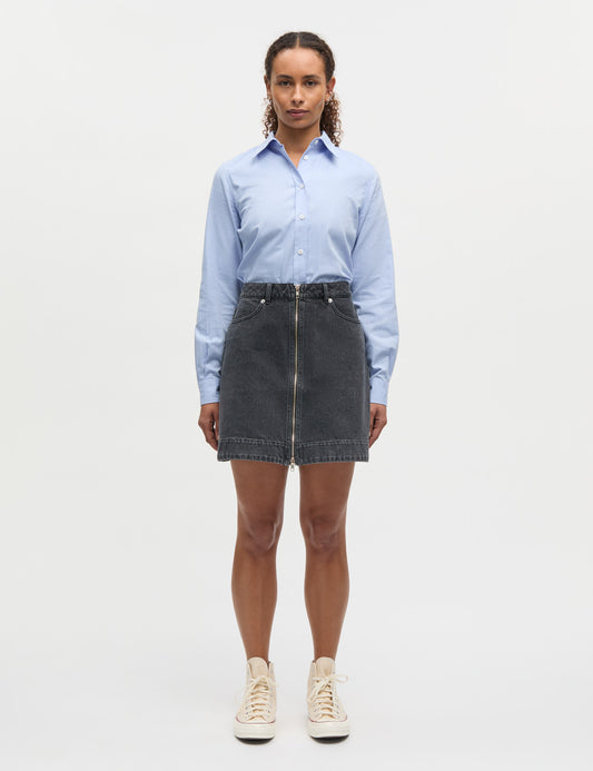 Luke Black Denim Riva Skirt, Black Vintage