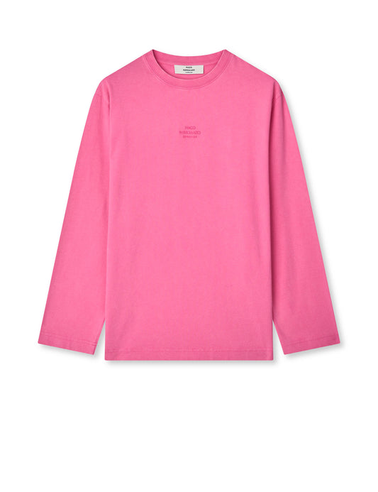 Cotton Jersey Jerry Tee LS, Carmine Rose