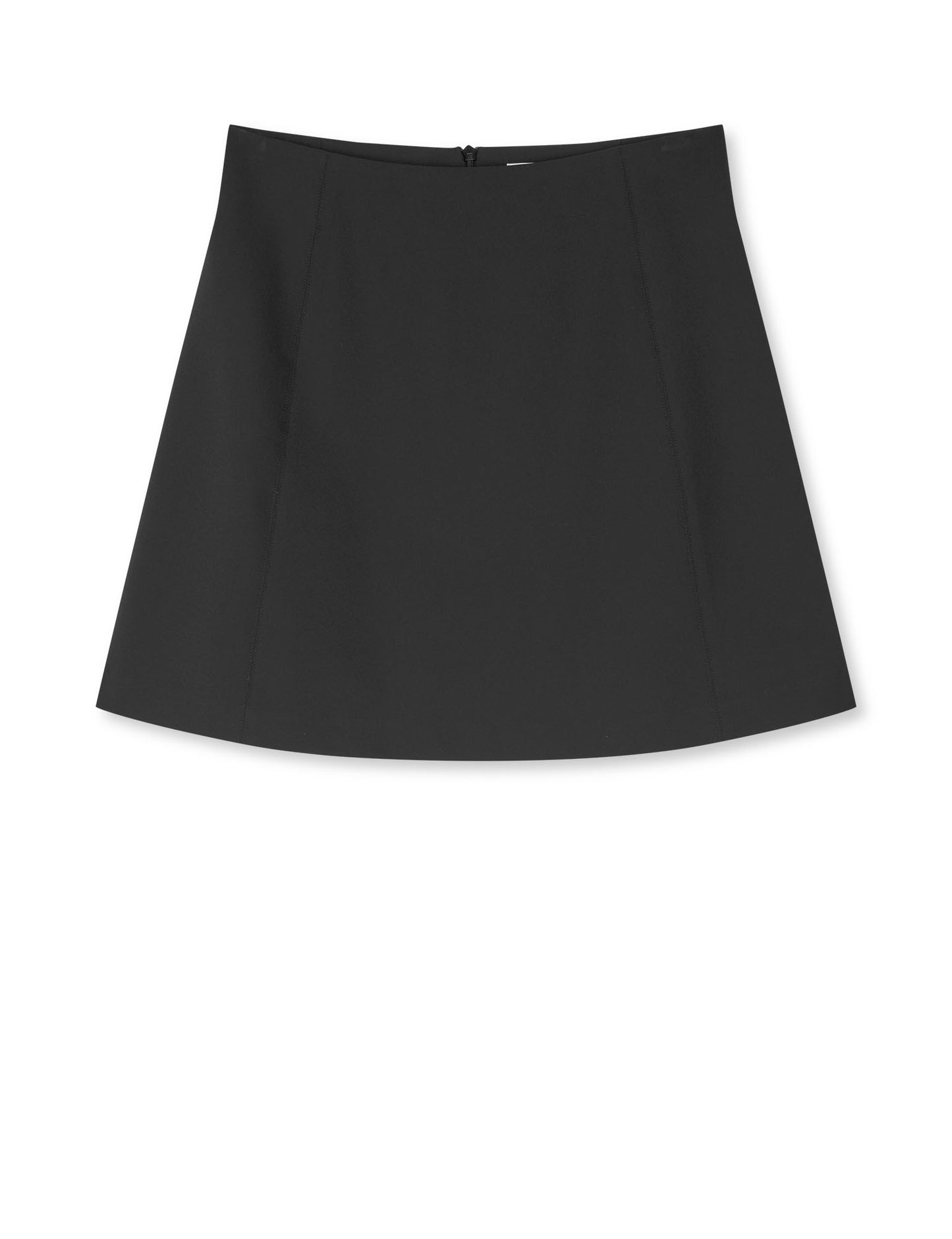 Stretchy Nylon Roberta Skirt, Black