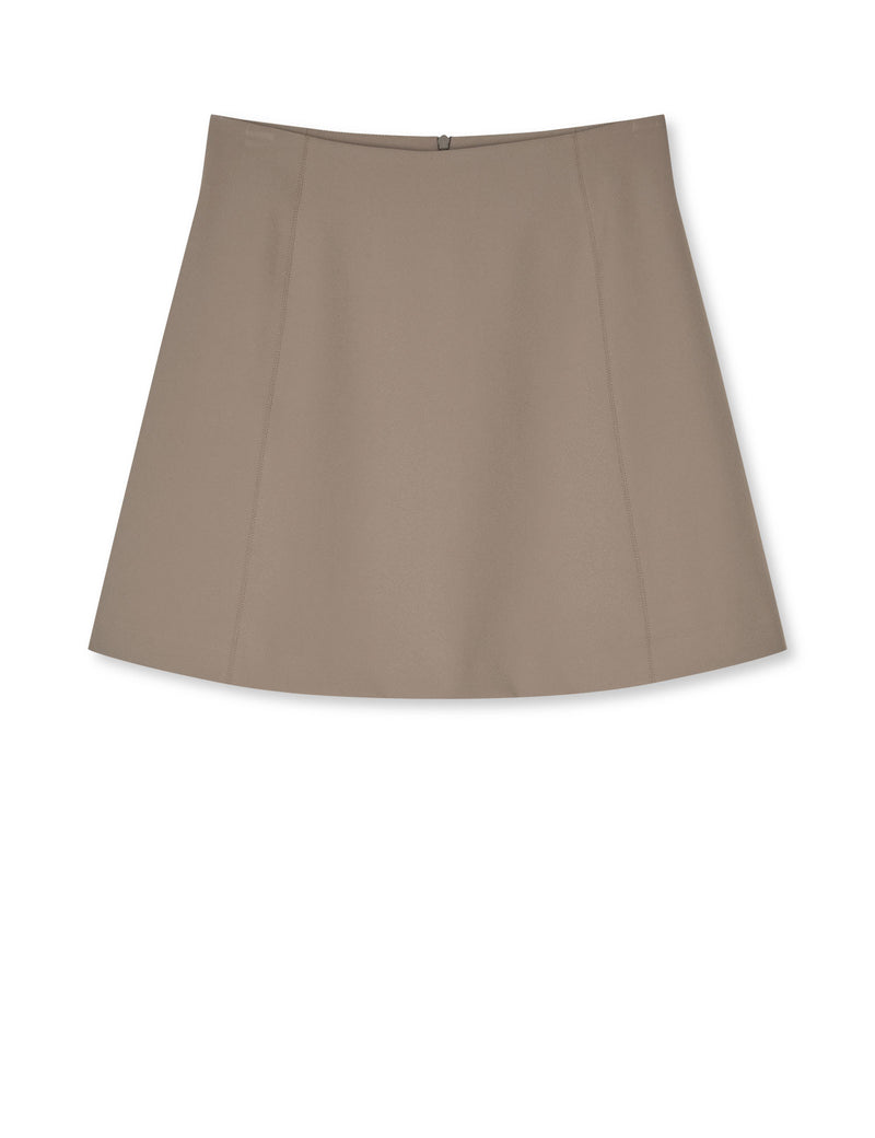 Stretchy Nylon Roberta Skirt, Walnut – MADS NØRGAARD - COPENHAGEN