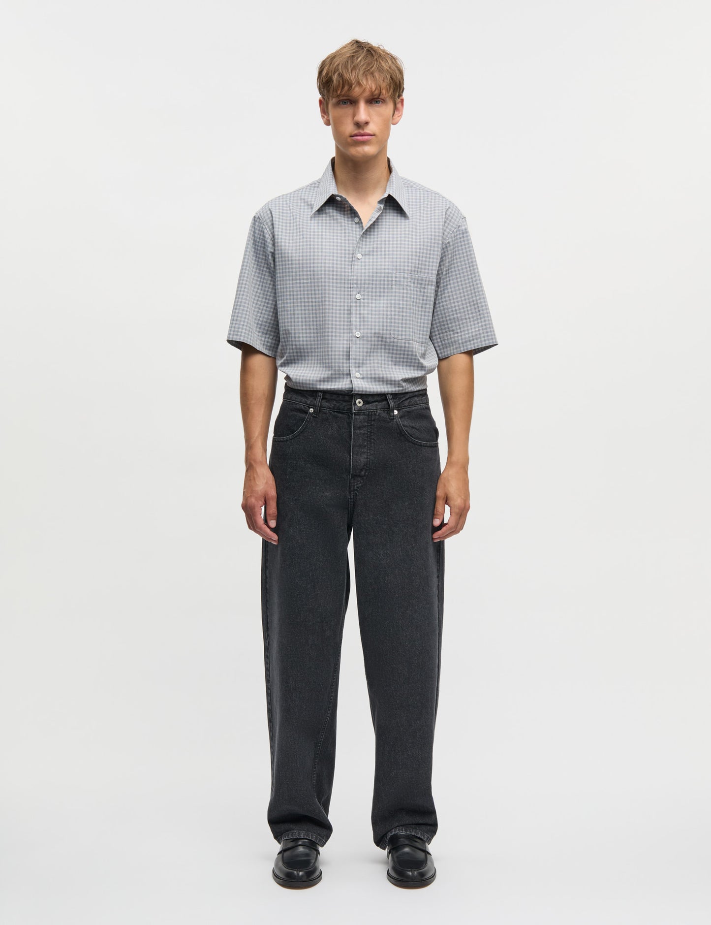 Cotton Soft Oskar Shirt SS, Sky Captain CH.