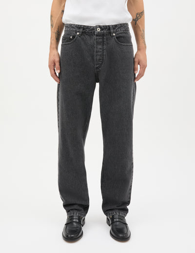Arizona Black Denim Coen Jeans, Black Grey Stone Wash