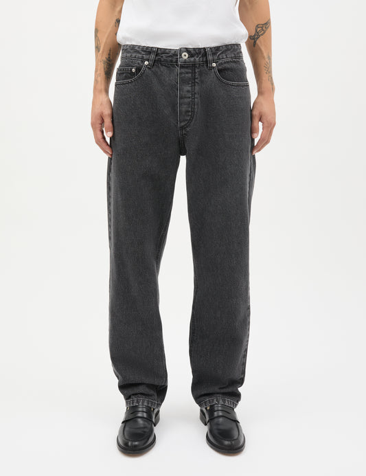 Arizona Black Denim Coen Jeans, Black Grey Stone Wash