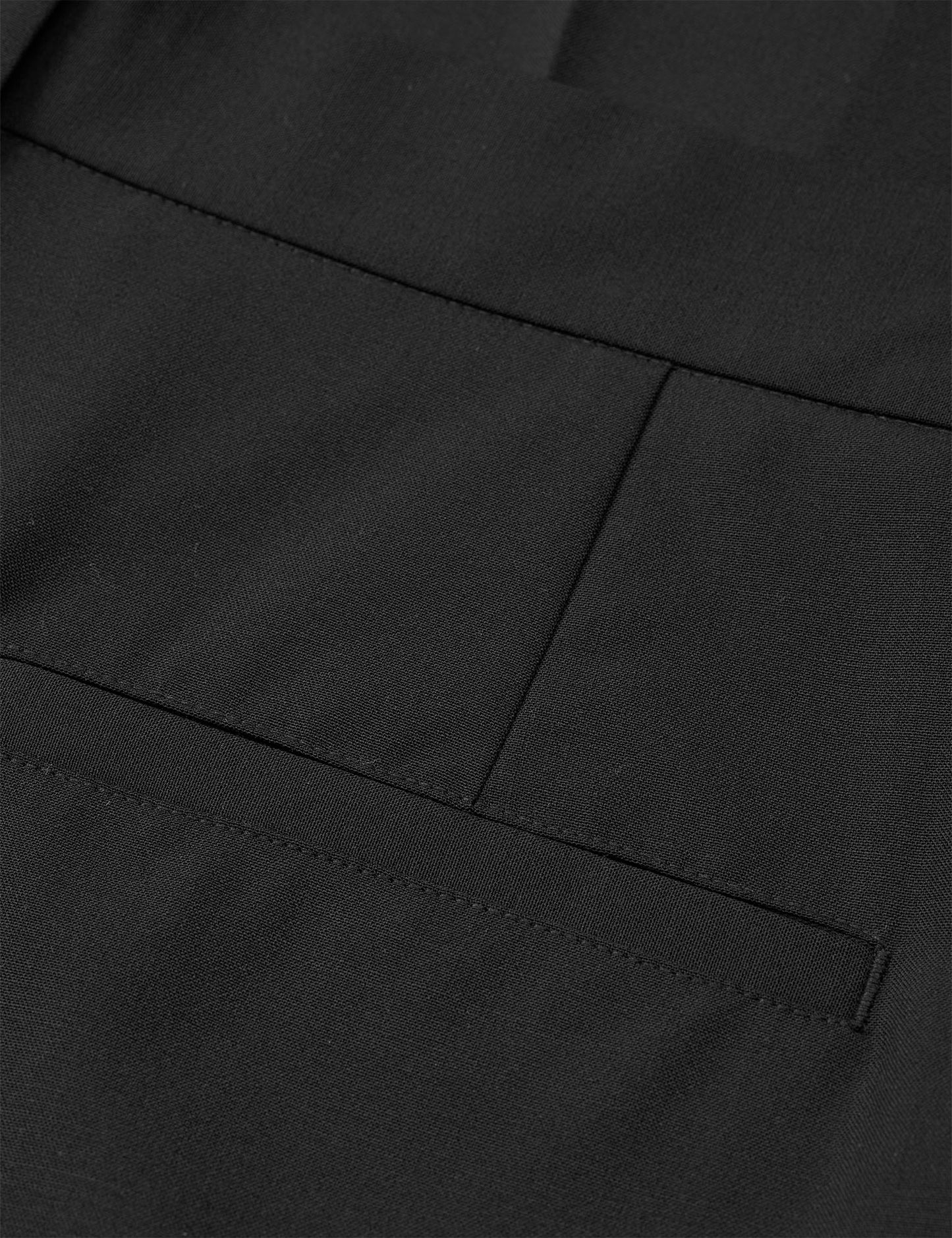 Dense Weave Henry Pants, Black