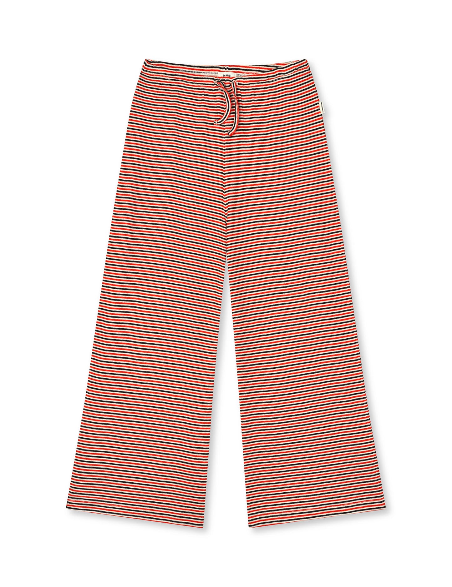 2x2 Cotton Stripe Verona Pants, Fiery Red/Vanilla Ice