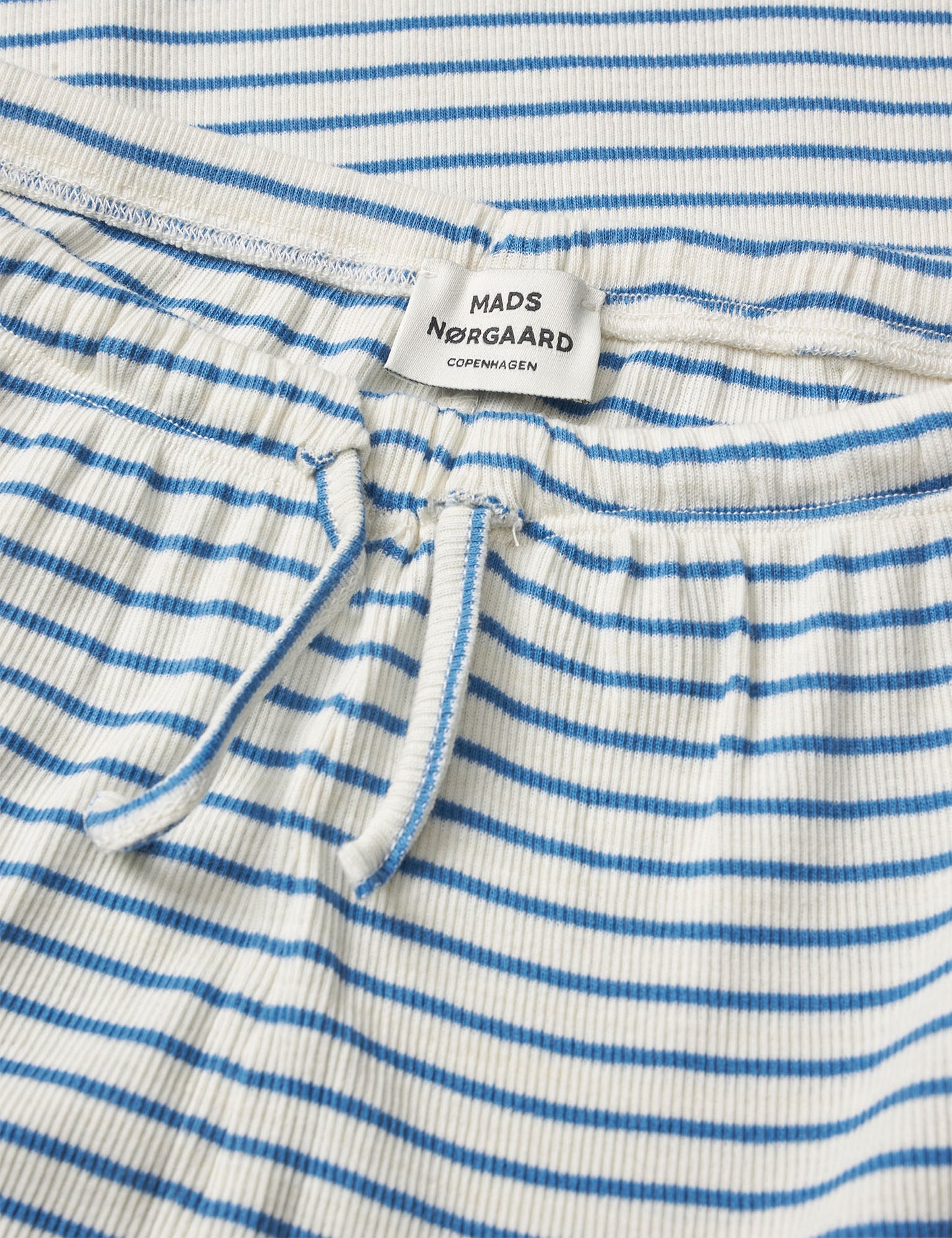 2x2 Cotton Stripe Verona Pants, Vanilla Ice/Bright Cobalt