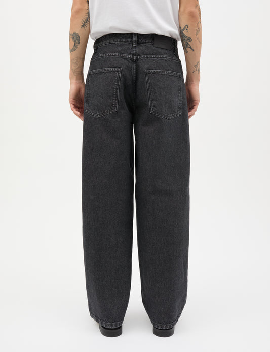 Arizona Black Denim Hannes Jeans, Black Grey Stone Wash