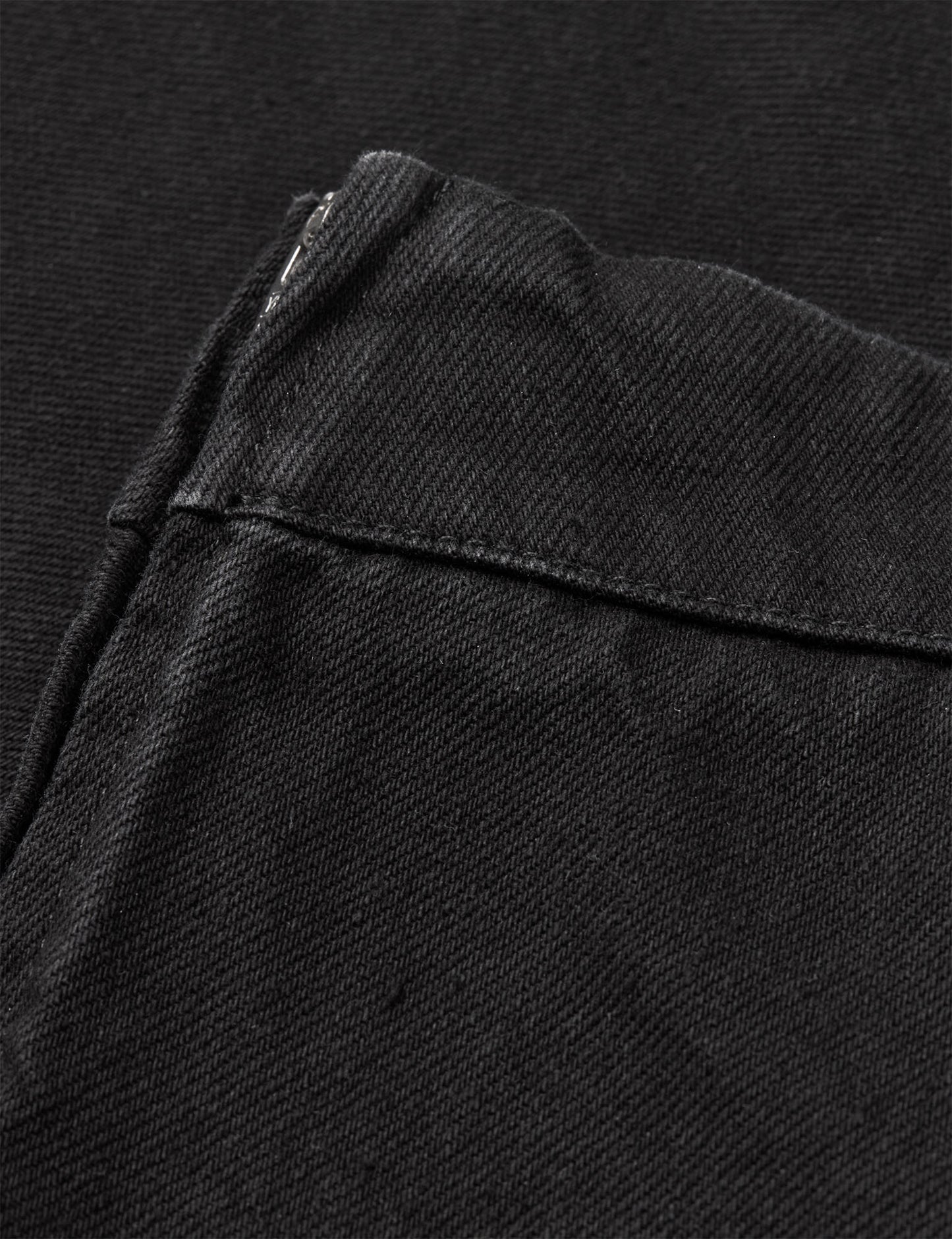 Dyed Denim Stelly Skirt, Black