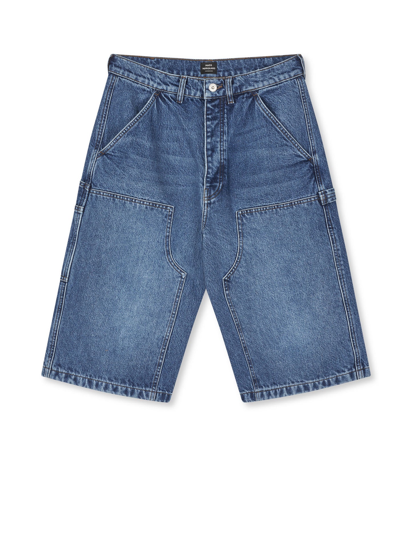 Arizona Denim James Shorts, Mid Blue Stone Wash