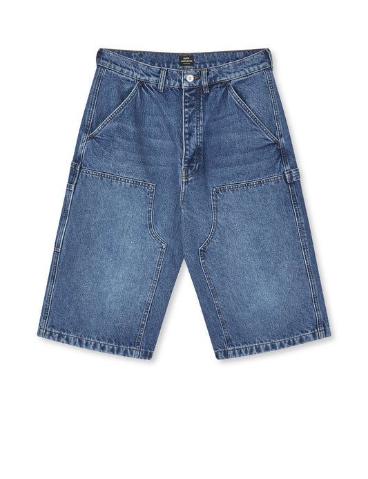 Arizona Denim James Shorts, Mid Blue Stone Wash