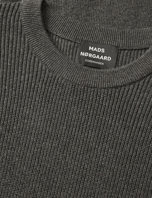 Super Cotton Valdemar Knit, Charcoal Melange