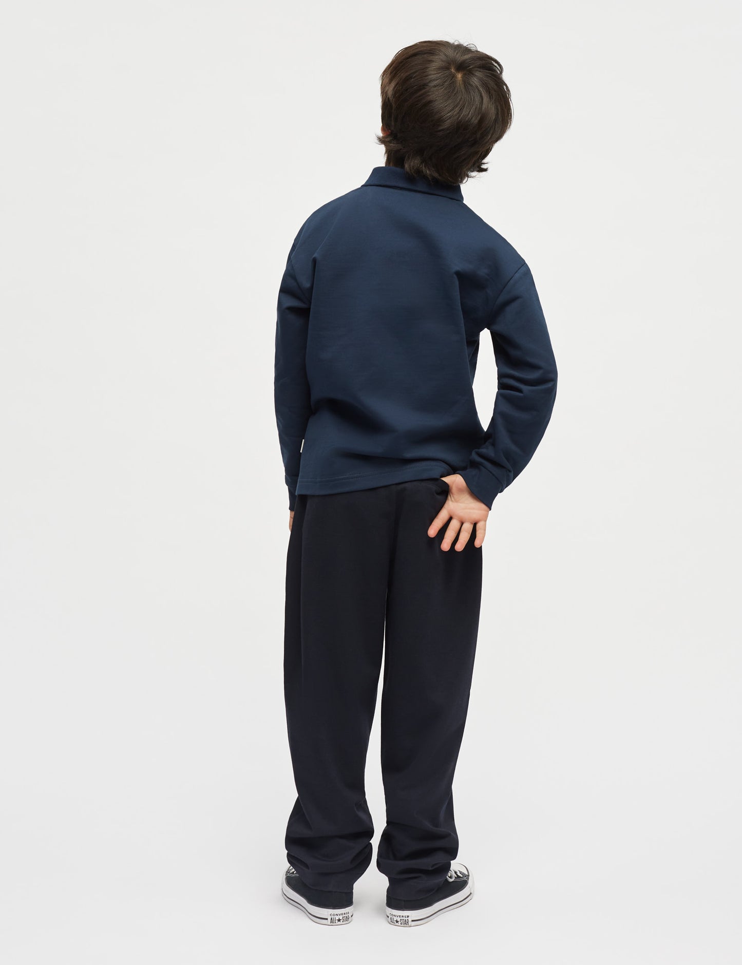 Light Terry Jan Polo L/S, Sky Captain